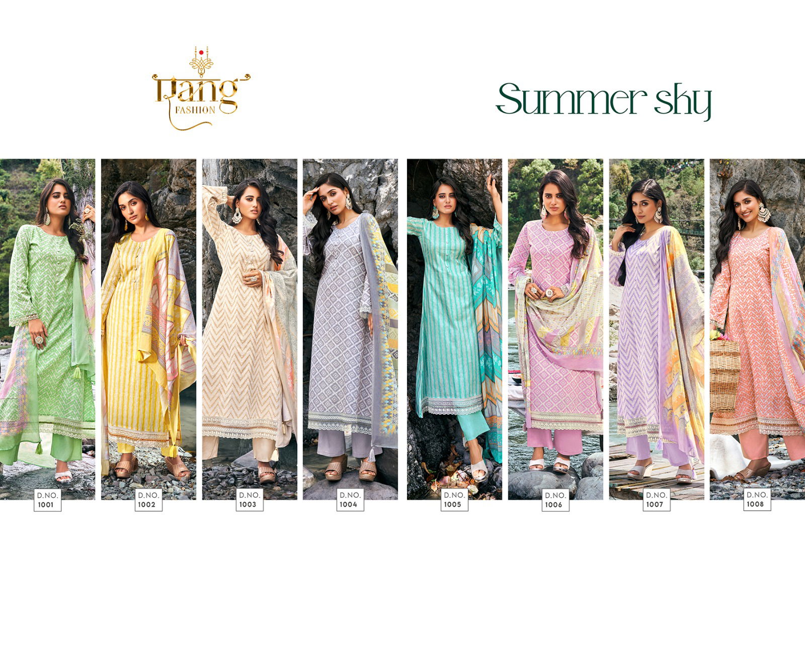 Summer Sky By Rang Fashion Cotton Salwar Suits Catalog